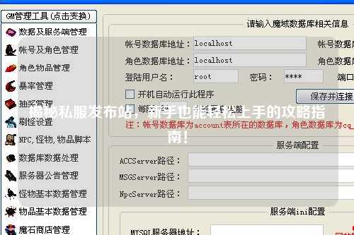 揭秘私服發(fā)布站，新手也能輕松上手的攻略指南！