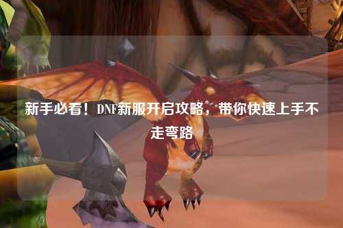 新手必看！DNF新服開啟攻略，帶你快速上手不走彎路