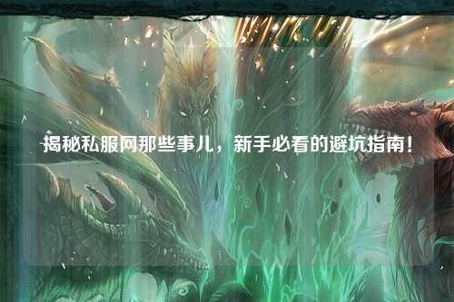 揭秘私服網那些事兒，新手必看的避坑指南！