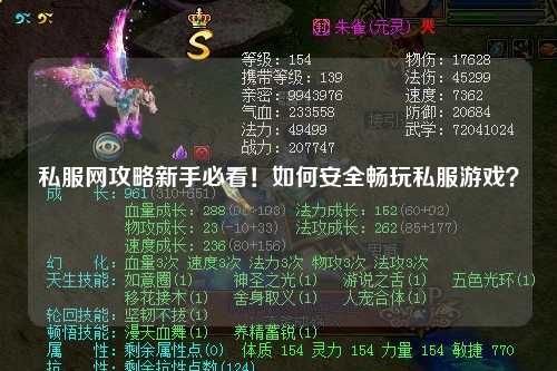 私服網(wǎng)攻略新手必看！如何安全暢玩私服游戲？