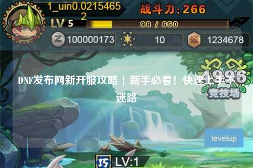 DNF發布網新開服攻略 | 新手必看！快速上手不迷路