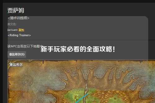 新手玩家必看的全面攻略！