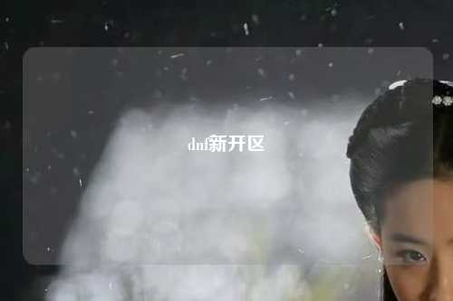 dnf新開區
