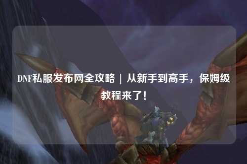 DNF私服發布網全攻略 | 從新手到高手，保姆級教程來了！
